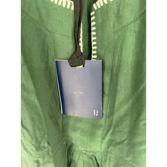 TUCKERNUCK Pomander Place Dark Green Stitch Finley Flutter Sleeve Dress NWT XXS - Picture 8 of 9